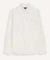 Apc A.p.c. Mens Mateo Logo Cotton Shirt In White