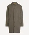 Apc Mac Paul Houndstooth Wool-blend Coat In Brown