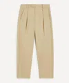 Apc Renato Tapered Pleated Cotton Trousers