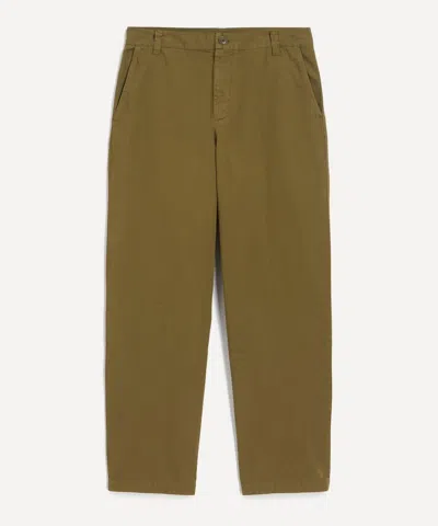 Apc A.p.c. Mens Sage Green Lawrence Cotton Chinos