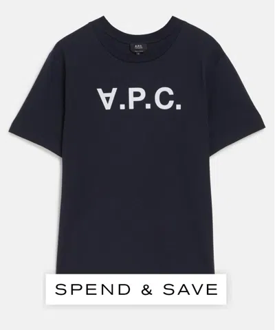Apc A.p.c. Mens Standard Grand Vpc T-shirt In Blue