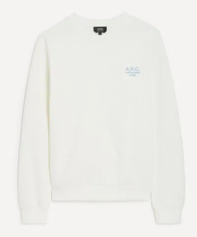 Apc A.p.c. Mens Standard Rue Madame Sweatshirt In White