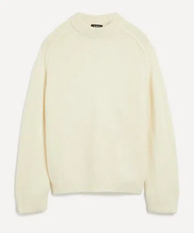 Apc A.p.c. Mens Tyler Alpacablend Jumper In Off White