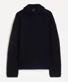 Apc A.p.c. Mens Wide-rib Wool-cashmere Jumper In Black