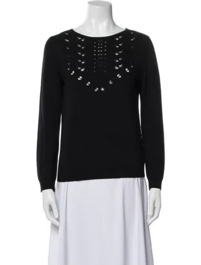 Pre-owned Apc Merino Wool Bateau Neckline Sweater In Black