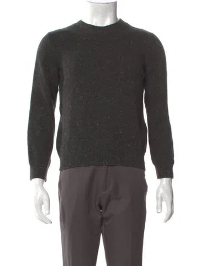 Pre-owned A.p.c. Merino Wool Crew Neck Cardigan In Gray
