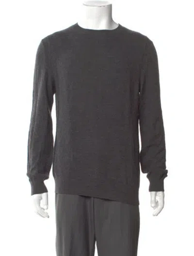 Pre-owned Apc Merino Wool Crew Neck Pullover In Gray
