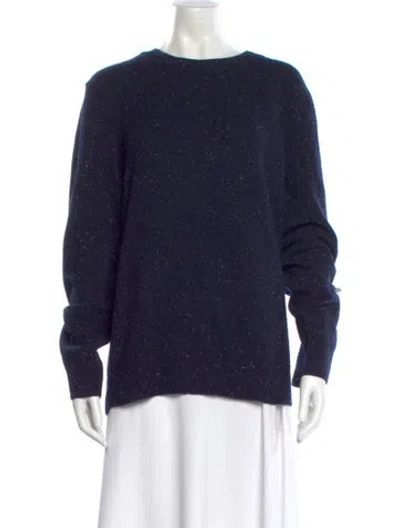Pre-owned Apc Merino Wool Crew Neck Sweater In Blue