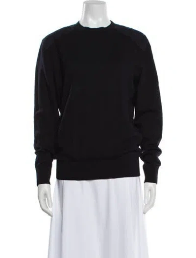 Pre-owned Apc Merino Wool Crew Neck Sweater In Blue