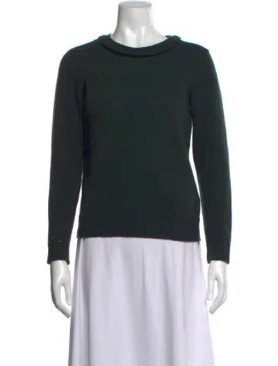 Pre-owned A.p.c. Merino Wool Crew Neck Sweater In Blue