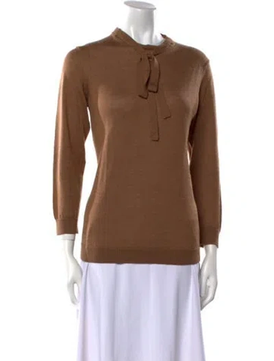 Pre-owned Apc Merino Wool Crew Neck Sweater In Brown