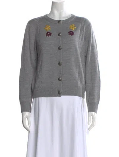 Pre-owned Apc Merino Wool Crew Neck Sweater In Gray