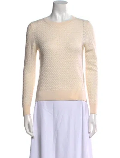 Pre-owned A.p.c. Merino Wool Crew Neck Sweater In Neutral