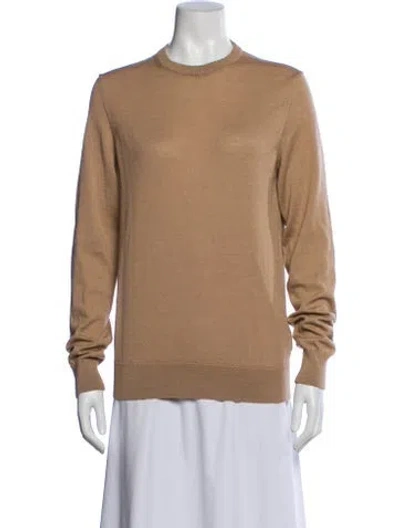 Pre-owned Apc Merino Wool Crew Neck Sweater In Neutral