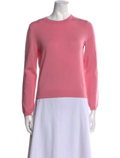 Pre-owned Apc Merino Wool Crew Neck Sweater In Pink