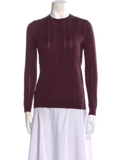 Pre-owned Apc Merino Wool Crew Neck Sweater In Purple