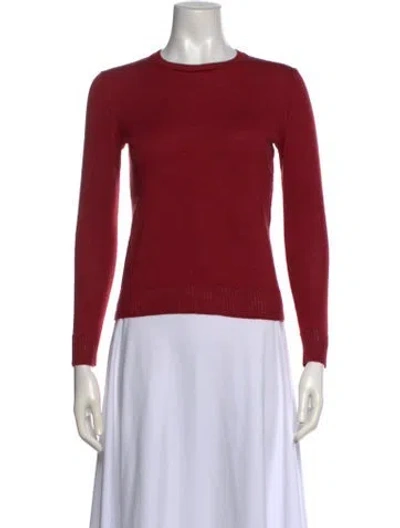 Pre-owned Apc Merino Wool Crew Neck Top In Red