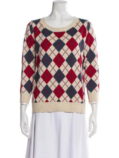 Pre-owned Apc Merino Wool Printed Sweater In Multi