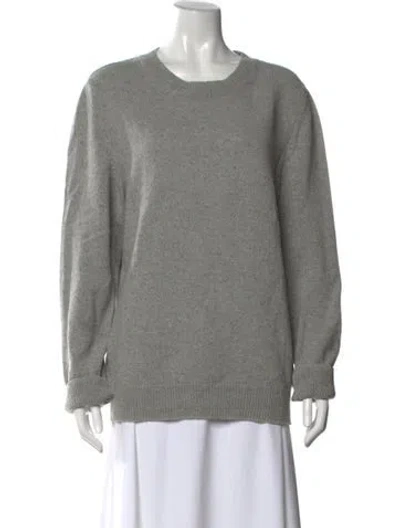 Pre-owned Apc Merino Wool Scoop Neck Sweater In Gray