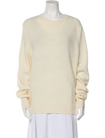 Pre-owned Apc Merino Wool Scoop Neck Sweater W/ Tags In Neutral