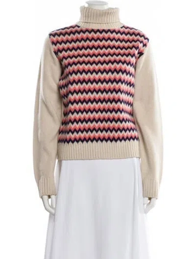 Pre-owned A.p.c. Merino Wool Striped Sweater In Multi