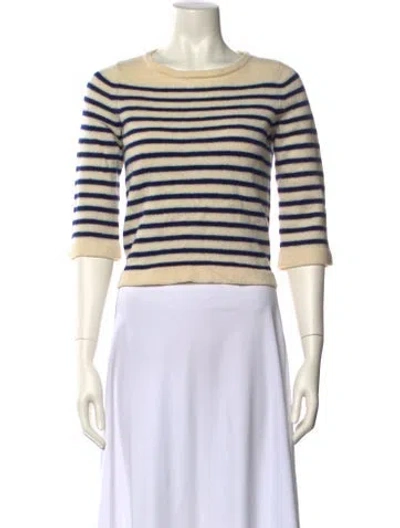 Pre-owned Apc Merino Wool Striped Sweater In Neutral