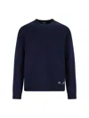 Apc A.p.c. 'edward' Sweater With Logo Inlay