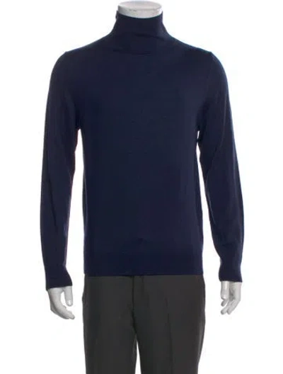 Pre-owned Apc Merino Wool Turtleneck Pullover W/ Tags In Blue