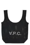 Apc Mesh Tote Bag In Black