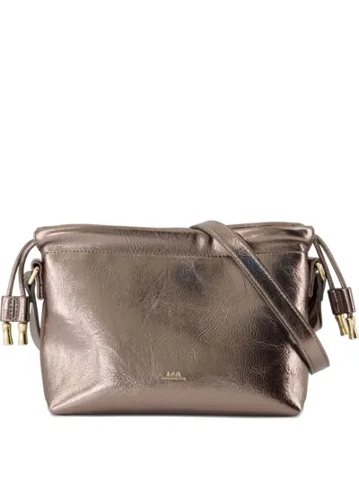 APC METALLIC DRAWSTRING SHOULDER BAG
