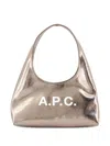 Apc Metallic Top-handle Shoulder Bag In Gray