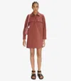 Apc Mia Dress 42 Faded Rose In Faded Rose