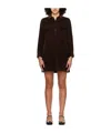 Apc Mia Long-sleeved Dress In Black