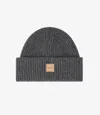 Apc Michele Knit Beanie S/m Heather Charcoal Gray In Heather Charcoal Gray