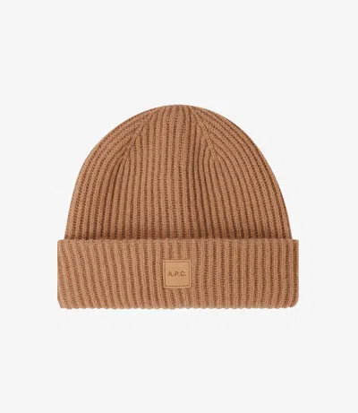 Apc Michele Knit Beanie S/m Camel