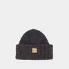 Apc Beanie Hat With Logo In Gray
