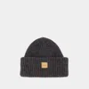 Apc Beanie Hat With Logo In Gray