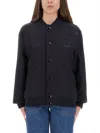 Apc Ribbed Cuffs And Hem Jacket In Black