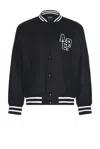 Apc A.p.c. Micky Wool Blend Bomber Jacket In Bleu Fonce Chine