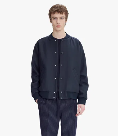 Apc Micky Jacket (m) Xl Iak In Iak - Dark Navy Blue