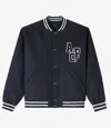 Apc Micky Jacket (m) Xl Heather Dark Blue In Heather Dark Blue