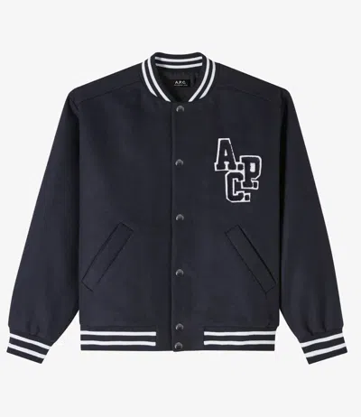 APC MICKY JACKET (W) S HEATHER DARK BLUE