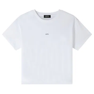 Pre-owned Apc A.p.c. Micro Logo Boxy T-shirt 'white/black' | Women's Size S