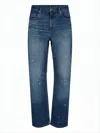 Apc Mid-blue Straight-leg Denim Pants In Blue