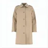 Apc Mid-length Button-down Coat With Pointed Collar In Brown