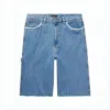 Apc Mid-length Denim Shorts In Blue