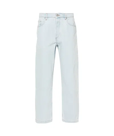 Apc Mid-rise Cropped Jeans In White