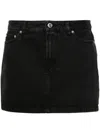 Apc Cotton Mini Skirt In Black