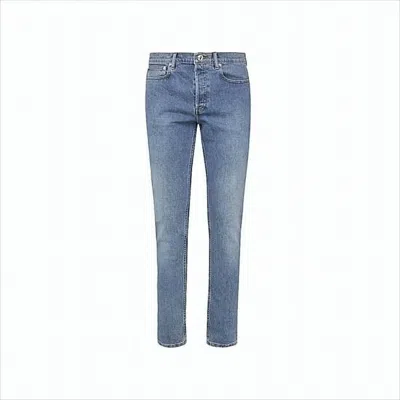 Apc Mid-rise Straight-leg Denim Pants In Blue