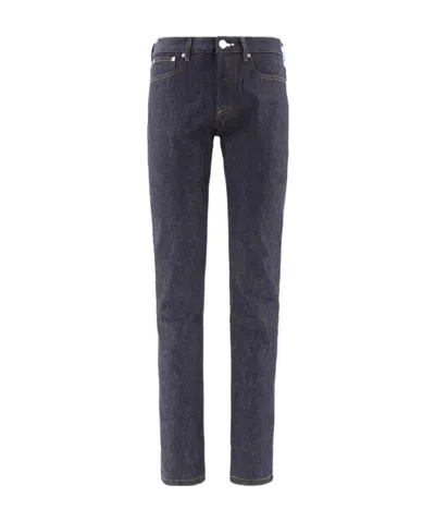 Apc Mid-rise Straight Leg Jeans In Black